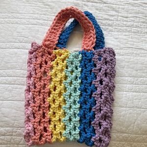 Pitusa Pastel Crochet Tote Bag